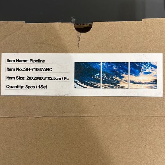 Pipeline - size 20x20/8x8” X2.5cm. 3 pieces= 1 set. NWTs - Picture 7 of 7